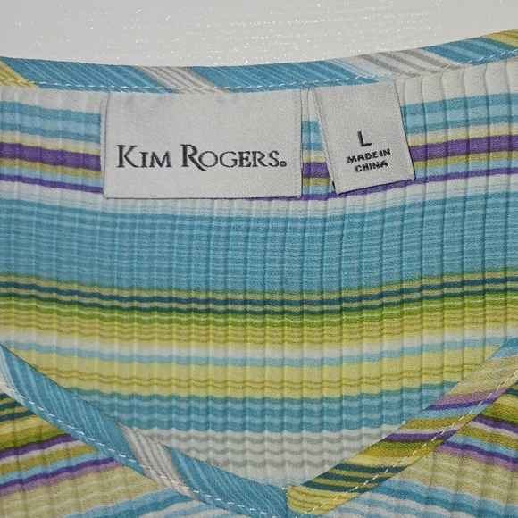 Kim Roger's Women's Multi-Colored Top Size L - Picture 5 of 8